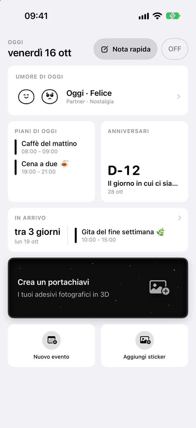 Home: eventi di oggi, anniversario D-12 e prossimi eventi